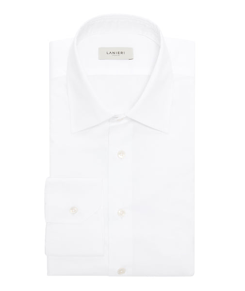 Camisa dobby de algodón blanca