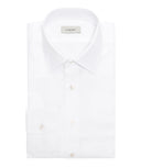 White in Cotton Oxford Men's Tailored Shirt for Ultimate Style
