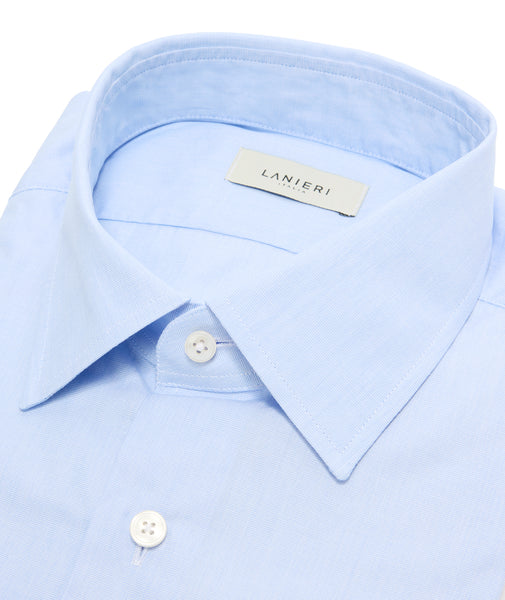 Chemise Bleu Clair Fil-à-fil