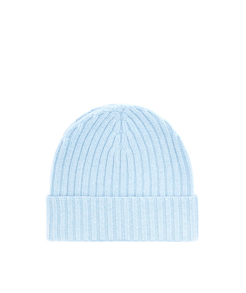 Gorro en cachemira azul claro
