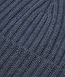 Gorro en cachemira azul petróleo
