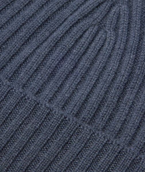 Bettetto in cashmere blu petrolio
