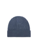 Gorro en cachemira azul petróleo