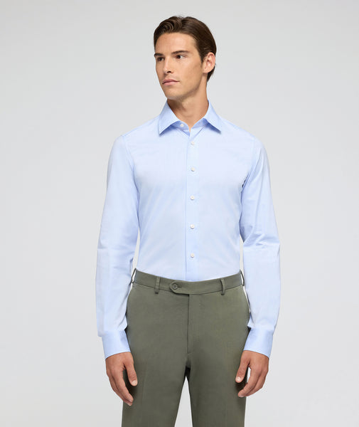 Chemise Icon Bleu Clair Oxford Coton