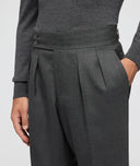 Abito Su Misura da Uomo grigio in twill di lana