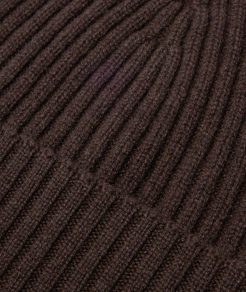 Berretto in cashmere marrone