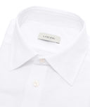 Camisa de piqué de algodón blanca