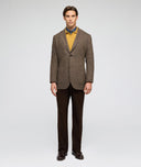 Giacca in lana knickerbocker marrone