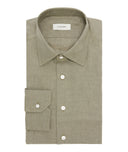 Verde Oliva Lino Made In Italy Shirt