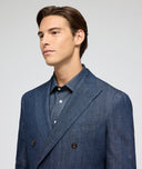 Medium blue denim suit