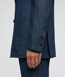 Medium blue denim suit