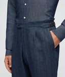 Medium blue denim suit