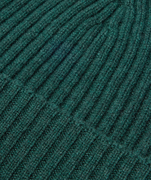 Berretto in cashmere verde