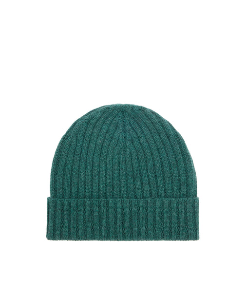 Berretto in cashmere verde