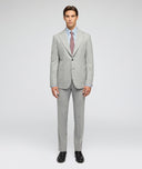 Light grey mélange wool flannel suit