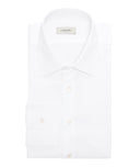 White in Cotton Dobby Shirt