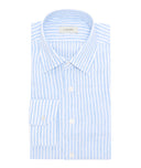 Light Blue Linen Striped Shirt