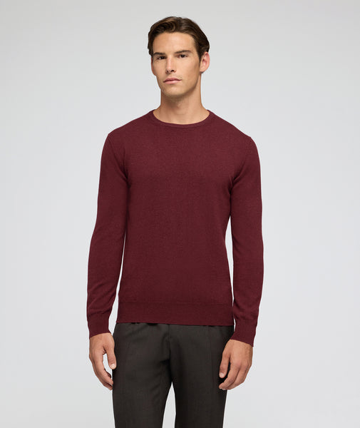 Sweater in burgundy cashmere