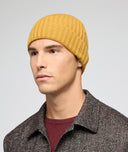 Gorro en cachemira ocre