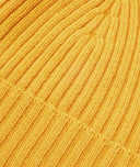 Gorro en cachemira ocre