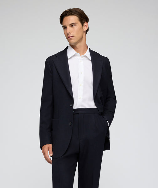 Costume Twill de Laine Bleue Jersely
