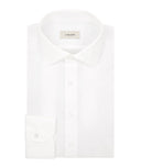 White Cotton Piquet Shirt