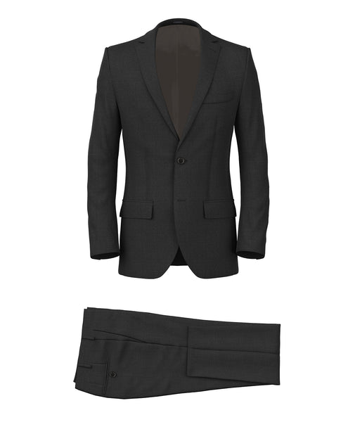 Costume en laine grisaille gris
